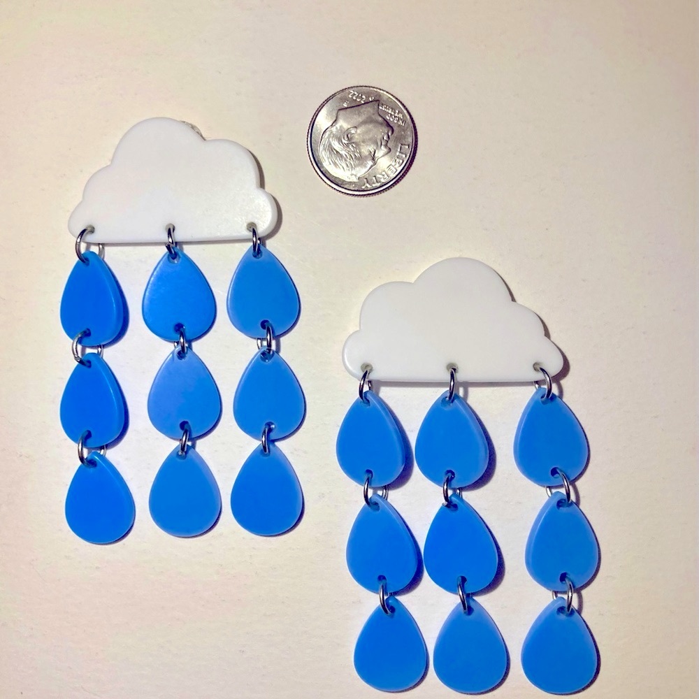 Rain Cloud Earrings - image 2